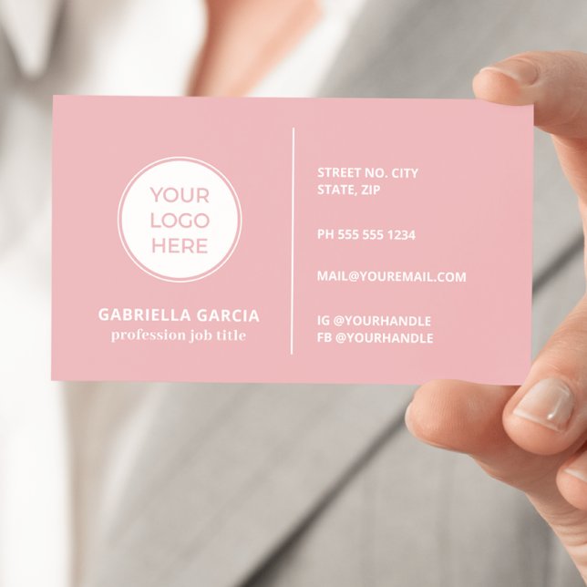 Visita Tarjeta de presentación con el código QR del logot (Front side of the card shown in 3.5 x 2.0 inch, add your QR Code and webpage on the back side.)