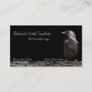 Visita Tarjeta de presentación con el logotipo Black Bir