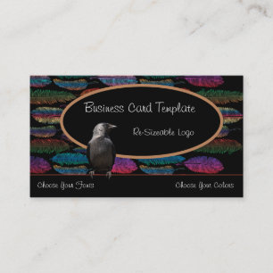 Visita Tarjeta de presentación con el logotipo de Feather