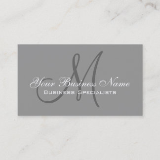 Visita Tarjeta de presentación con el logotipo Gris Simpl