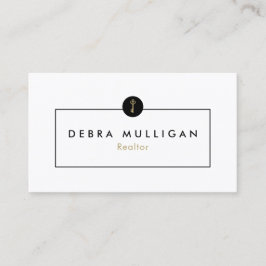 Visita Tarjeta de presentación con el logotipo inmobiliar