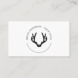 Visita Tarjeta de presentación con el logotipo negro mod