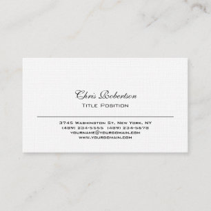 Visita Tarjeta de presentación con encanto para Linen de 