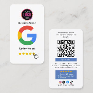 Visita Tarjeta de Presentación con Enlace de Código QR pa