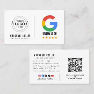 Visita Tarjeta de presentación con enlace de reseña de Go