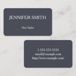 Visita Tarjeta de presentación con estilo de cabello bási