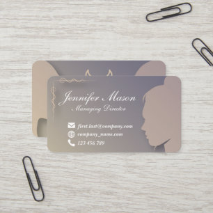 Visita Tarjeta de presentación con estilo Silhouette 1