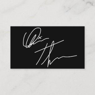 Visita Tarjeta de presentación con firma de Personalizado