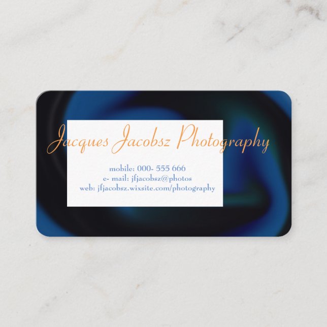 Visita Tarjeta de presentación con fondo de tinte de ancl (Anverso)