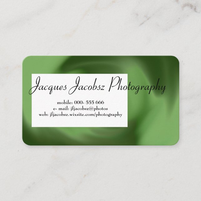 Visita Tarjeta de presentación con fondo de tinte de ancl (Anverso)