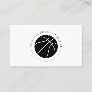 Visita Tarjeta de presentación con logotipo de baloncest