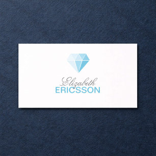Visita Tarjeta de presentación con logotipo de diamantes 