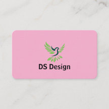 Tarjeta de presentación con logotipo de fénix mode