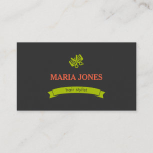 Visita Tarjeta de presentación con logotipo de Hair Styli