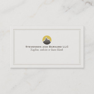 Visita Tarjeta de presentación con logotipo de montaña