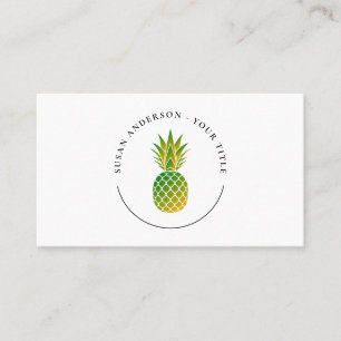 Visita Tarjeta de presentación con logotipo de piña