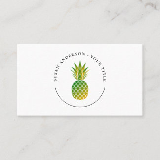 Visita Tarjeta de presentación con logotipo de piña