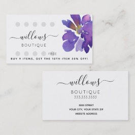 Visita Tarjeta de presentación con logotipo Floral Punch 