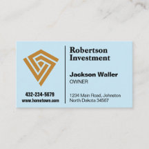 Tarjeta de presentación con logotipo minimalista p