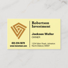 Tarjeta de presentación con logotipo minimalista p