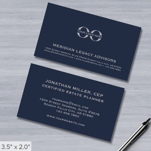 Visita Tarjeta de presentación con logotipo naval