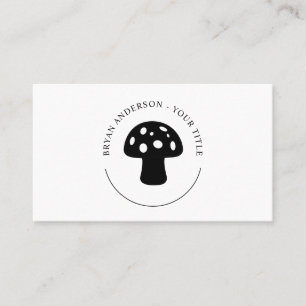 Visita Tarjeta de presentación con logotipo para hongos