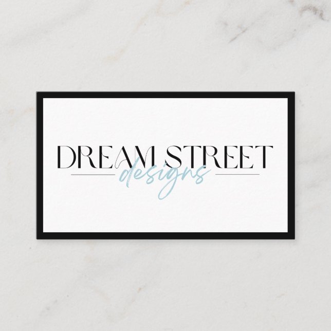 Visita Tarjeta de presentación con logotipo Personalizado (Anverso)