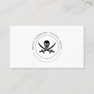 Visita Tarjeta de presentación con logotipo pirata