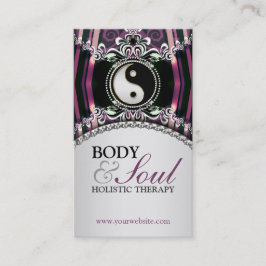 Visita Tarjeta de presentación con logotipo Purple Silver