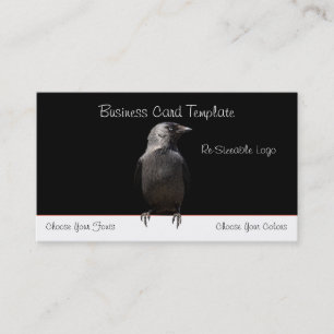 Visita Tarjeta de presentación con logotipo Raven