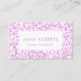 Visita Tarjeta de presentación con motivos morados de mos