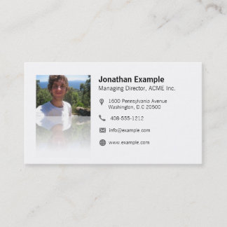 Visita Tarjeta de presentación con QR-código & efecto