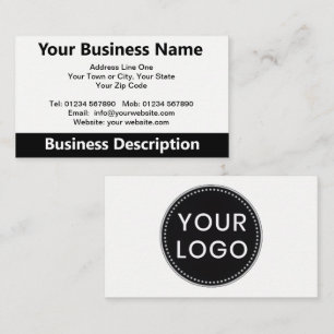 Visita Tarjeta de presentación con su logotipo