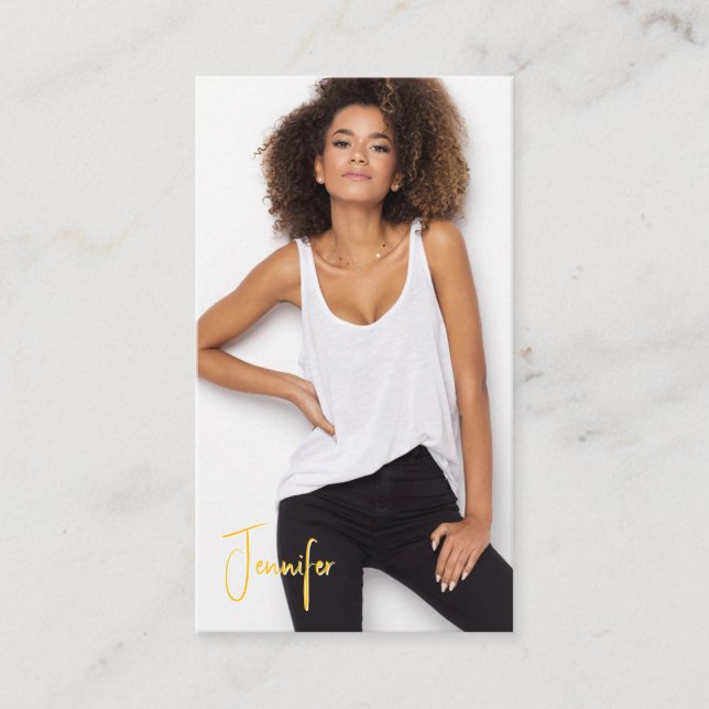 Visita Tarjeta de presentación con talento de firma | 2 F (Anverso)