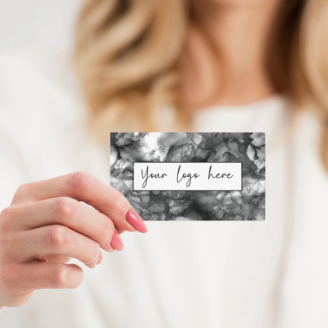 Visita Tarjeta de presentación con tinta de logotipo (Subido por el creador)