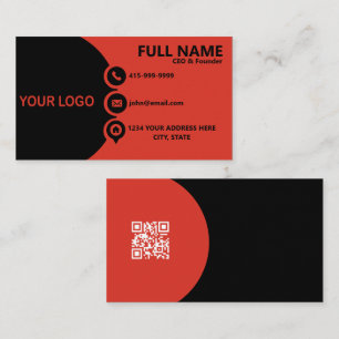 Visita Tarjeta de presentación corporativa con código QR