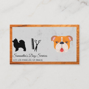 Visita Tarjeta de presentación Cute Dog Groomer Stylist S