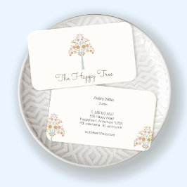 Visita Tarjeta de presentación Cute Pastel Tree