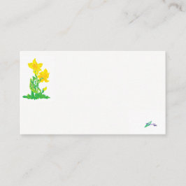 Visita Tarjeta de presentación/ Daffodils