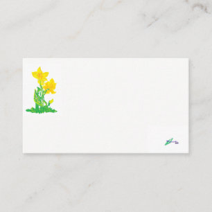 Visita Tarjeta de presentación/ Daffodils