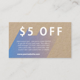 Visita Tarjeta de presentación de $5 OFF
