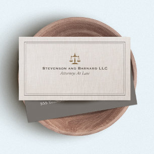 Visita Tarjeta de presentación de abogados clásica