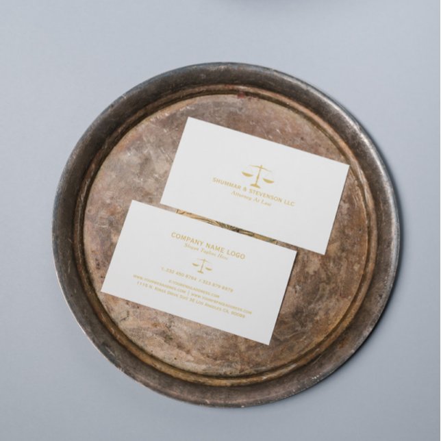 Visita Tarjeta de presentación de abogados de nivel de or (Subido por el creador)