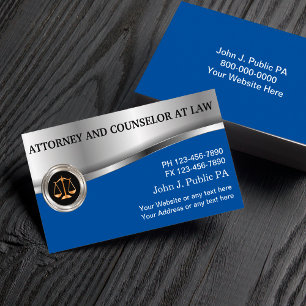 Visita Tarjeta de presentación de abogados de nivel super