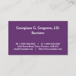 Visita Tarjeta de presentación de abogados profesional tr