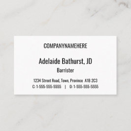 Visita Tarjeta de presentación de abogados profesionales 