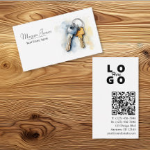 Tarjeta de presentación de agente inmobiliario, co