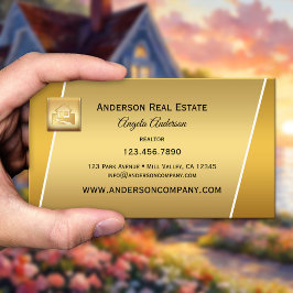 Visita Tarjeta de presentación de agente inmobiliario pro