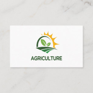 Visita Tarjeta de presentación de agricultura