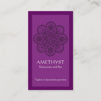 Visita Tarjeta de presentación de Amethyst Ornament